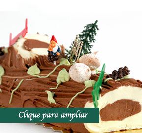 Bûche de Nöel Crème au Beurre sabor chocolate
